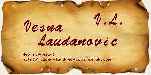 Vesna Laudanović vizit kartica